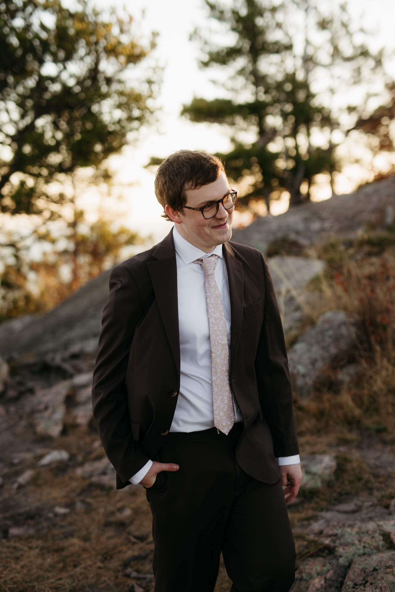 Fall Sunrise Elopement at Sugarloaf Mountain, Marquette, MI || Upper Peninsula Elopements