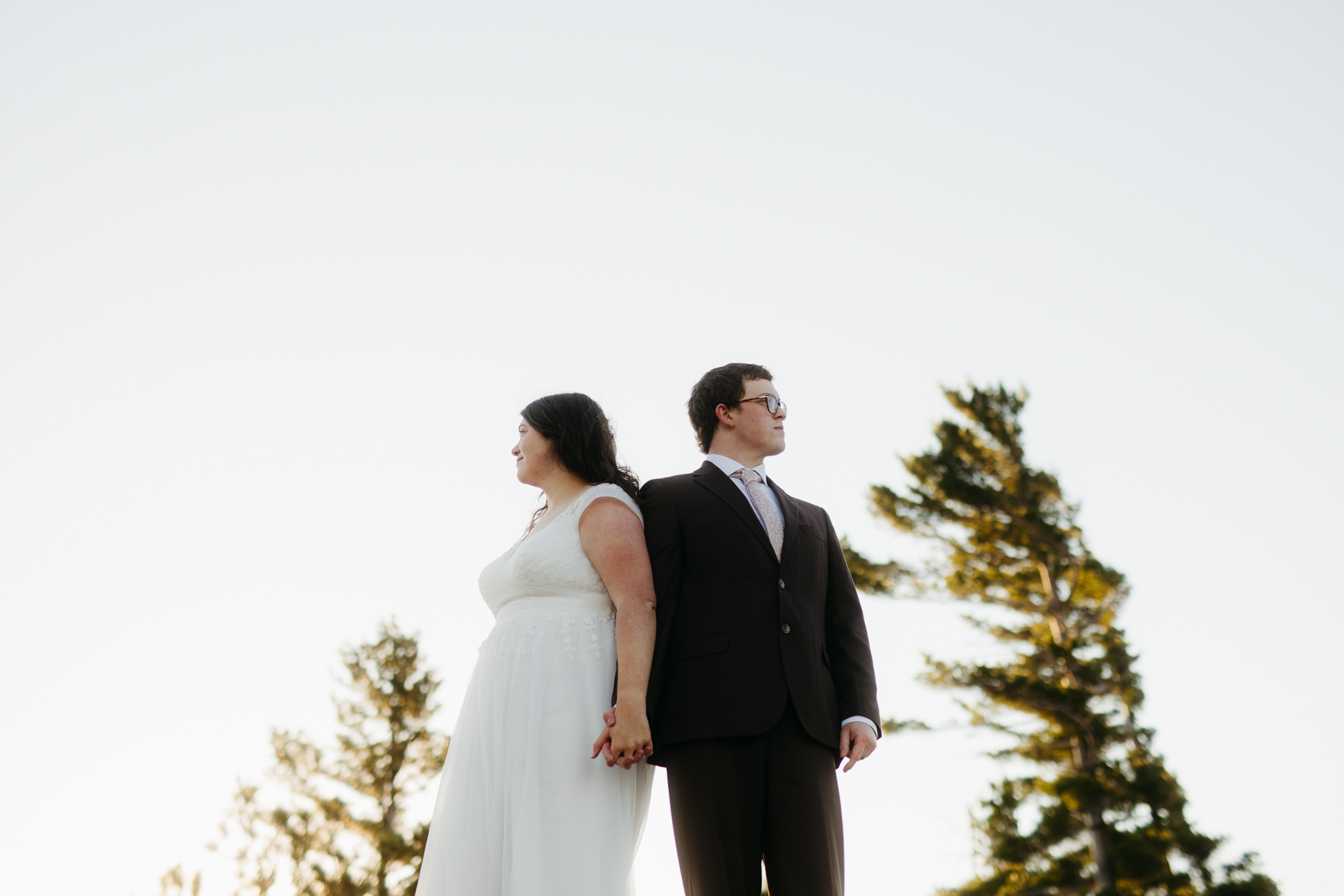 Fall Sunrise Elopement at Sugarloaf Mountain, Marquette, MI || Upper Peninsula Elopements