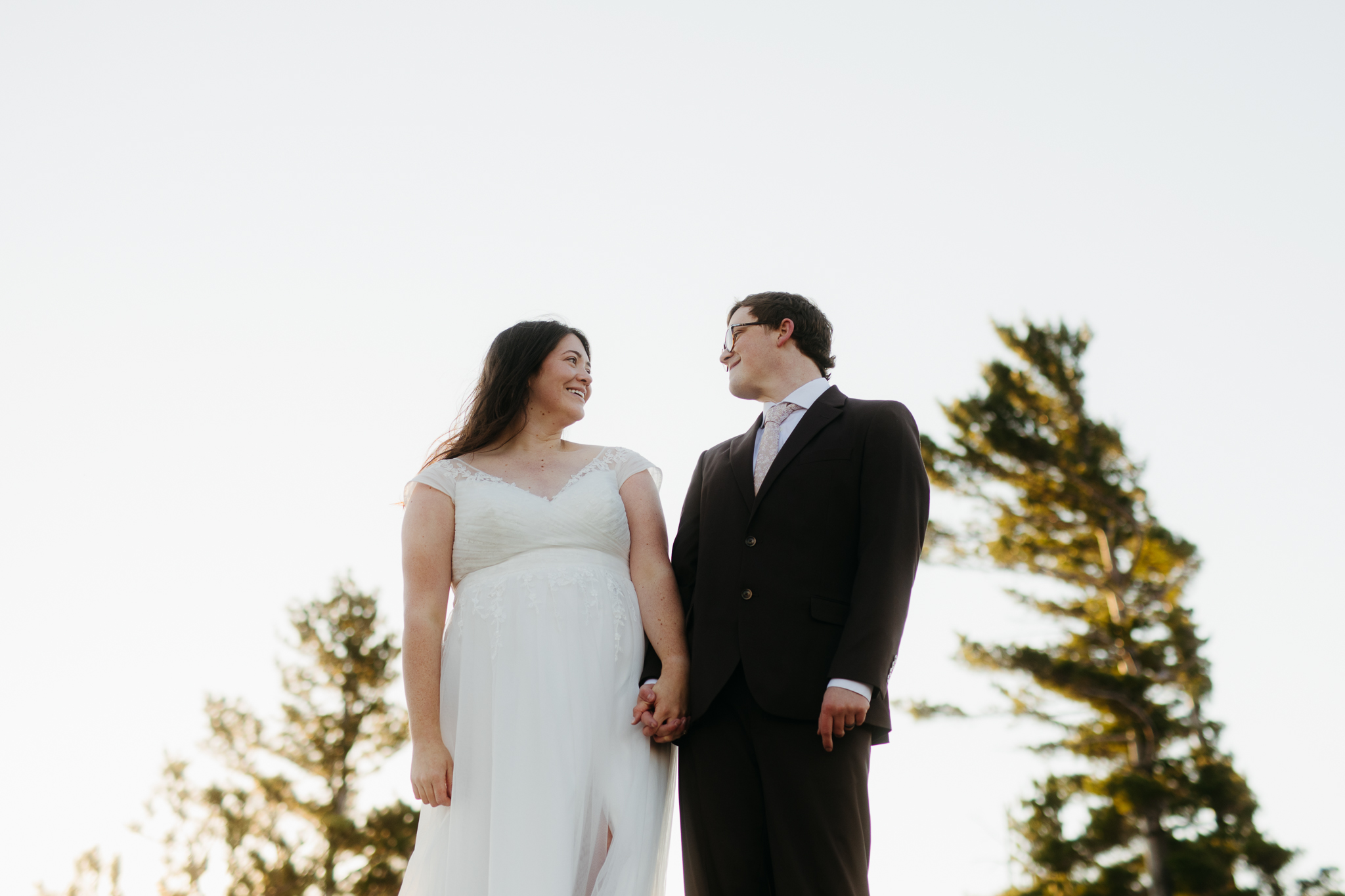 Fall Sunrise Elopement at Sugarloaf Mountain, Marquette, MI || Upper Peninsula Elopements