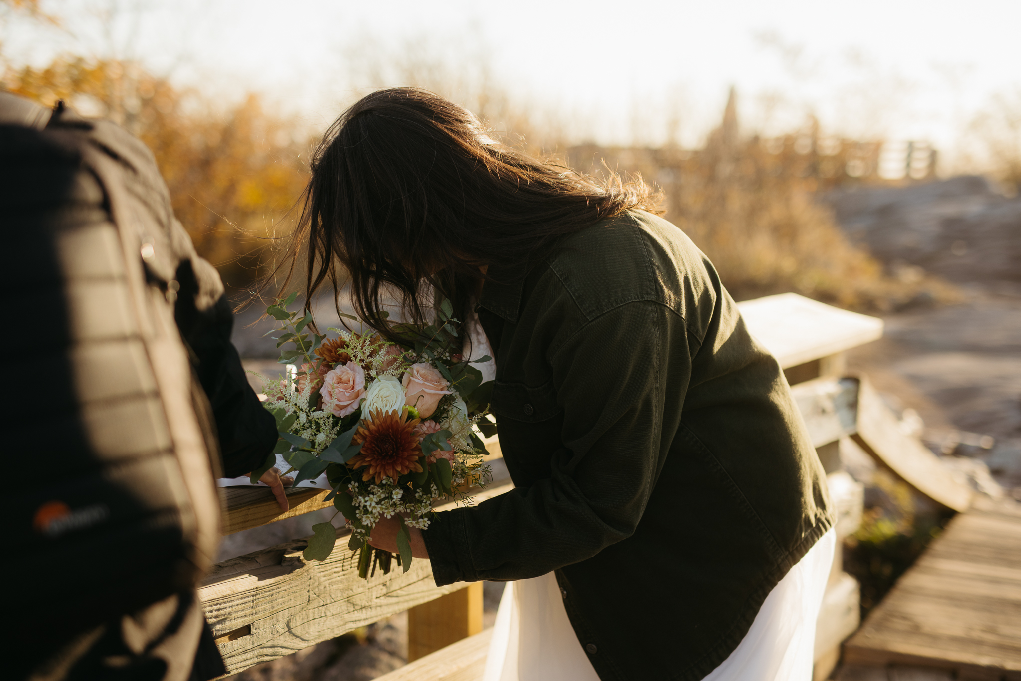 Fall Sunrise Elopement at Sugarloaf Mountain, Marquette, MI || Upper Peninsula Elopements