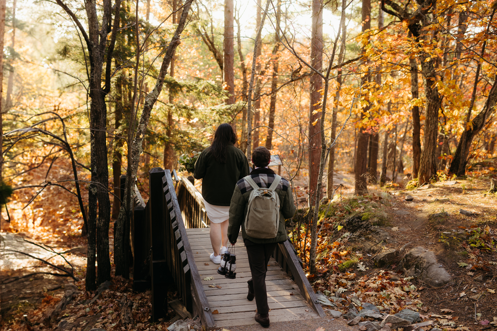 Fall Sunrise Elopement at Sugarloaf Mountain, Marquette, MI || Upper Peninsula Elopements