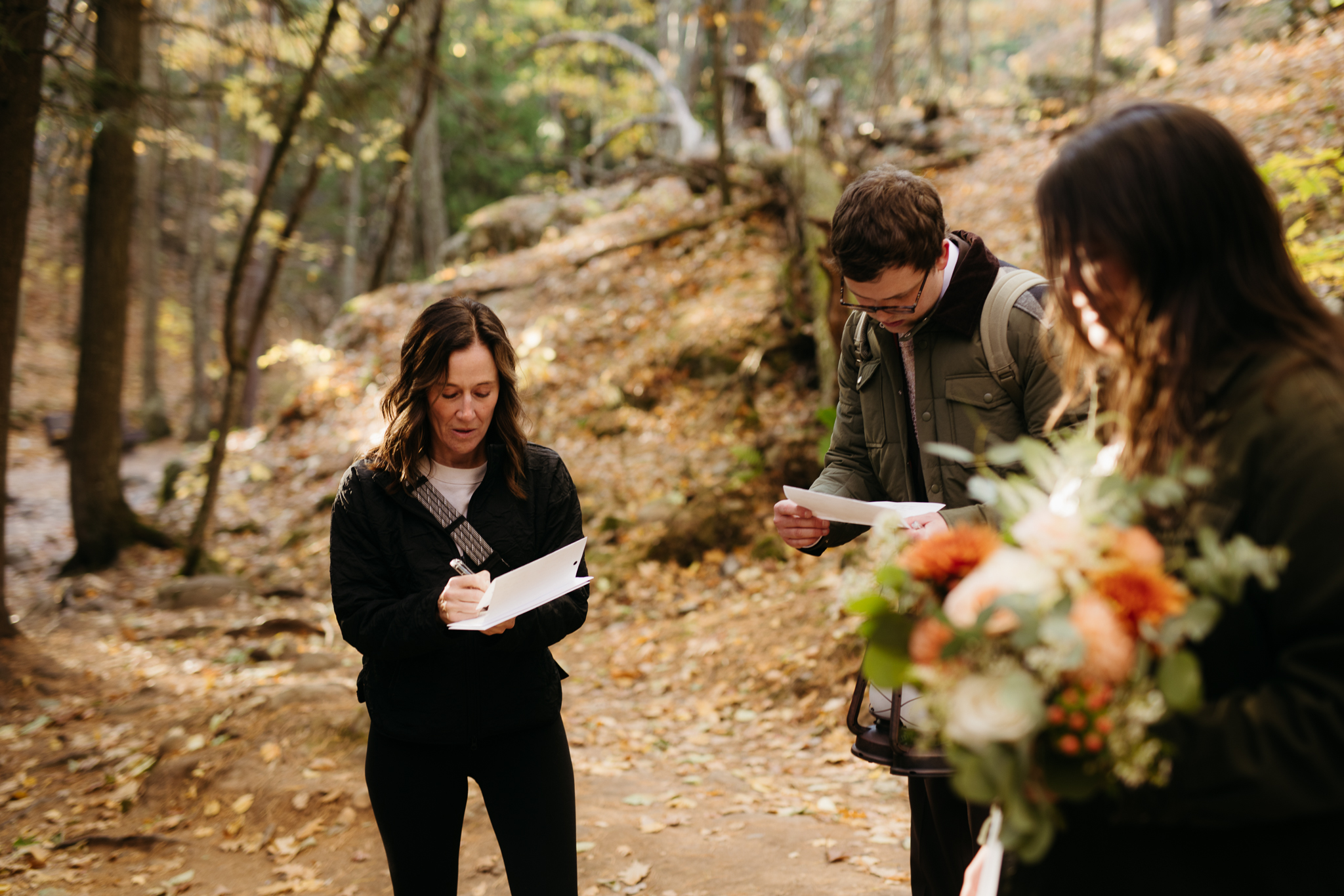 Fall Sunrise Elopement at Sugarloaf Mountain, Marquette, MI || Upper Peninsula Elopements