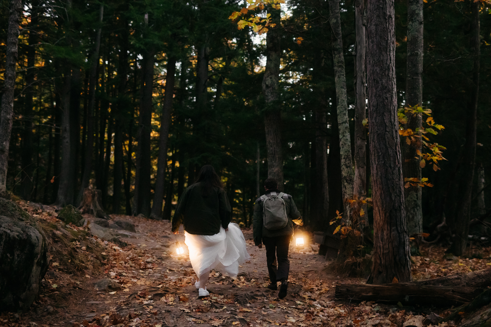 Fall Sunrise Elopement at Sugarloaf Mountain, Marquette || Upper Peninsula Elopements