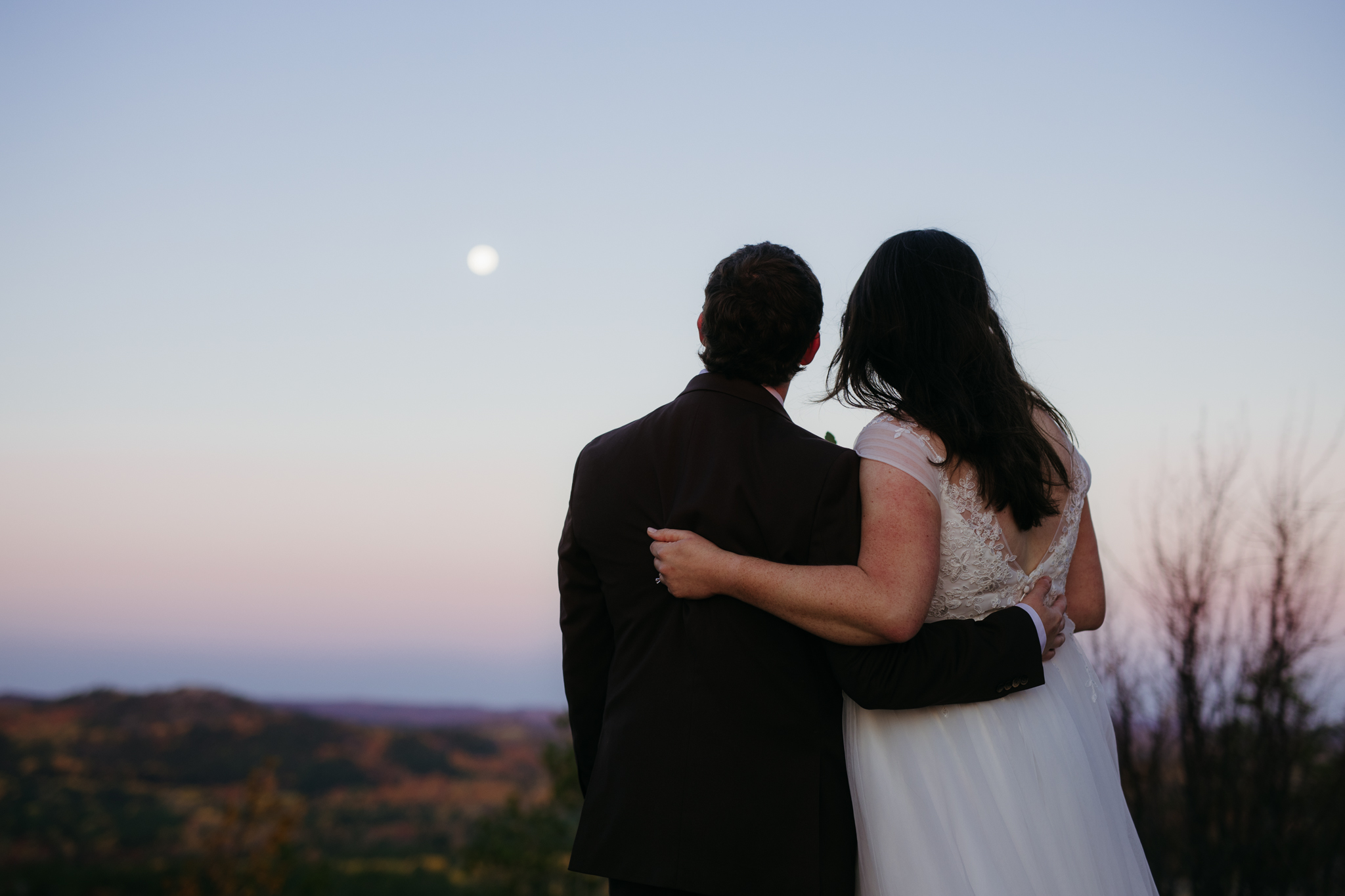 Fall Sunrise Elopement at Sugarloaf Mountain, Marquette, MI || Upper Peninsula Elopements