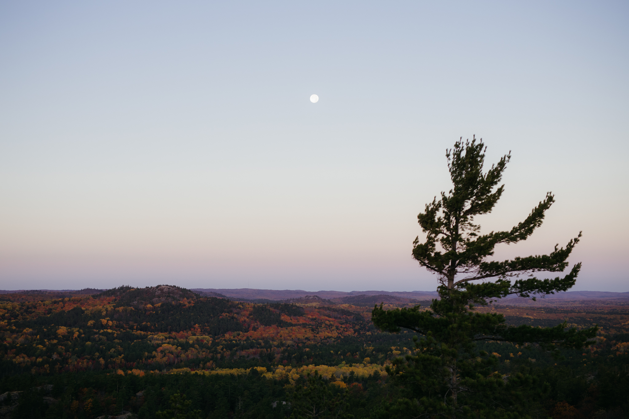 Fall Sunrise Elopement at Sugarloaf Mountain, Marquette, MI || Upper Peninsula Elopements