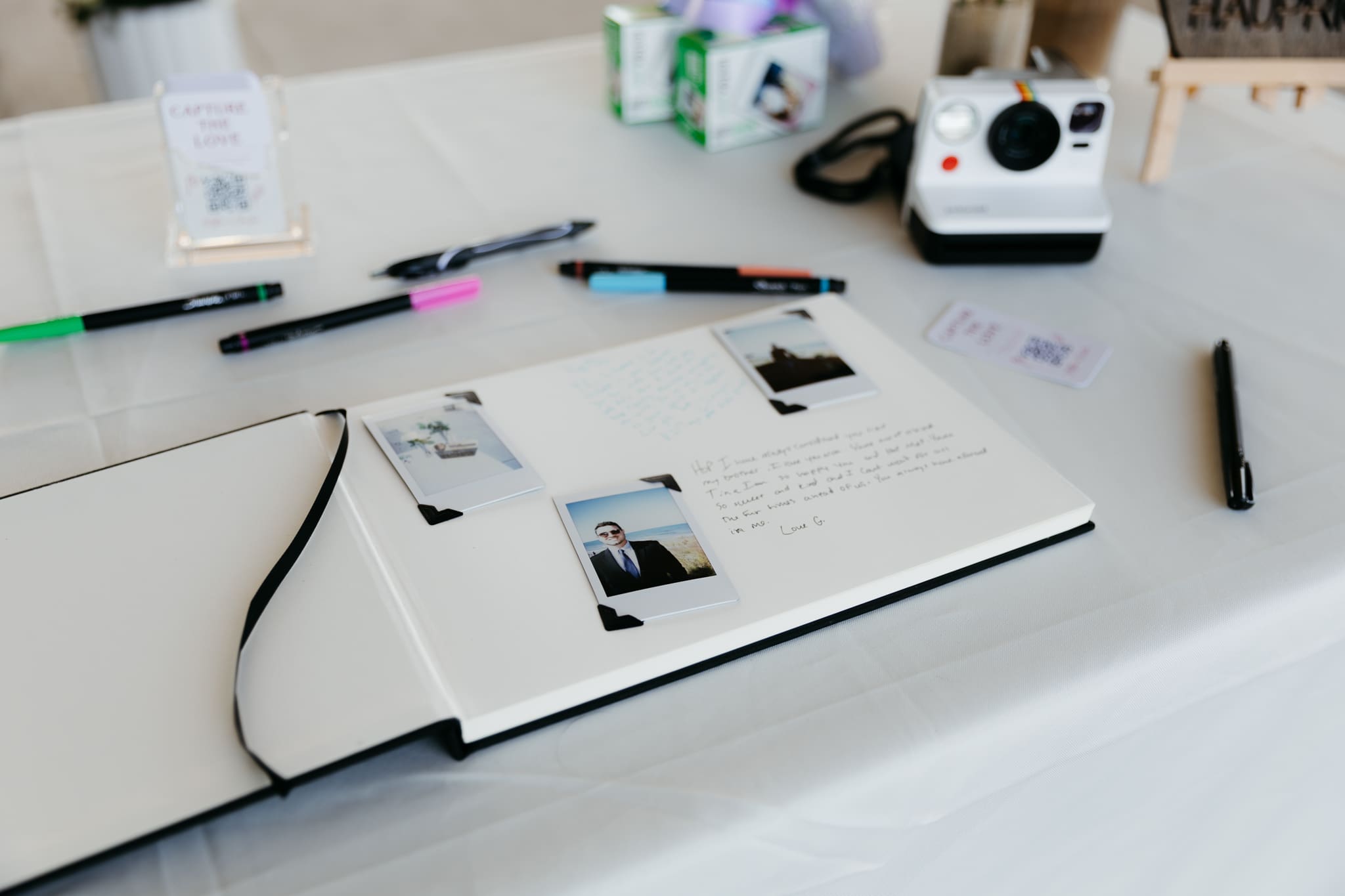 Reception details at an outdoor wedding at Indiana Dunes National Park