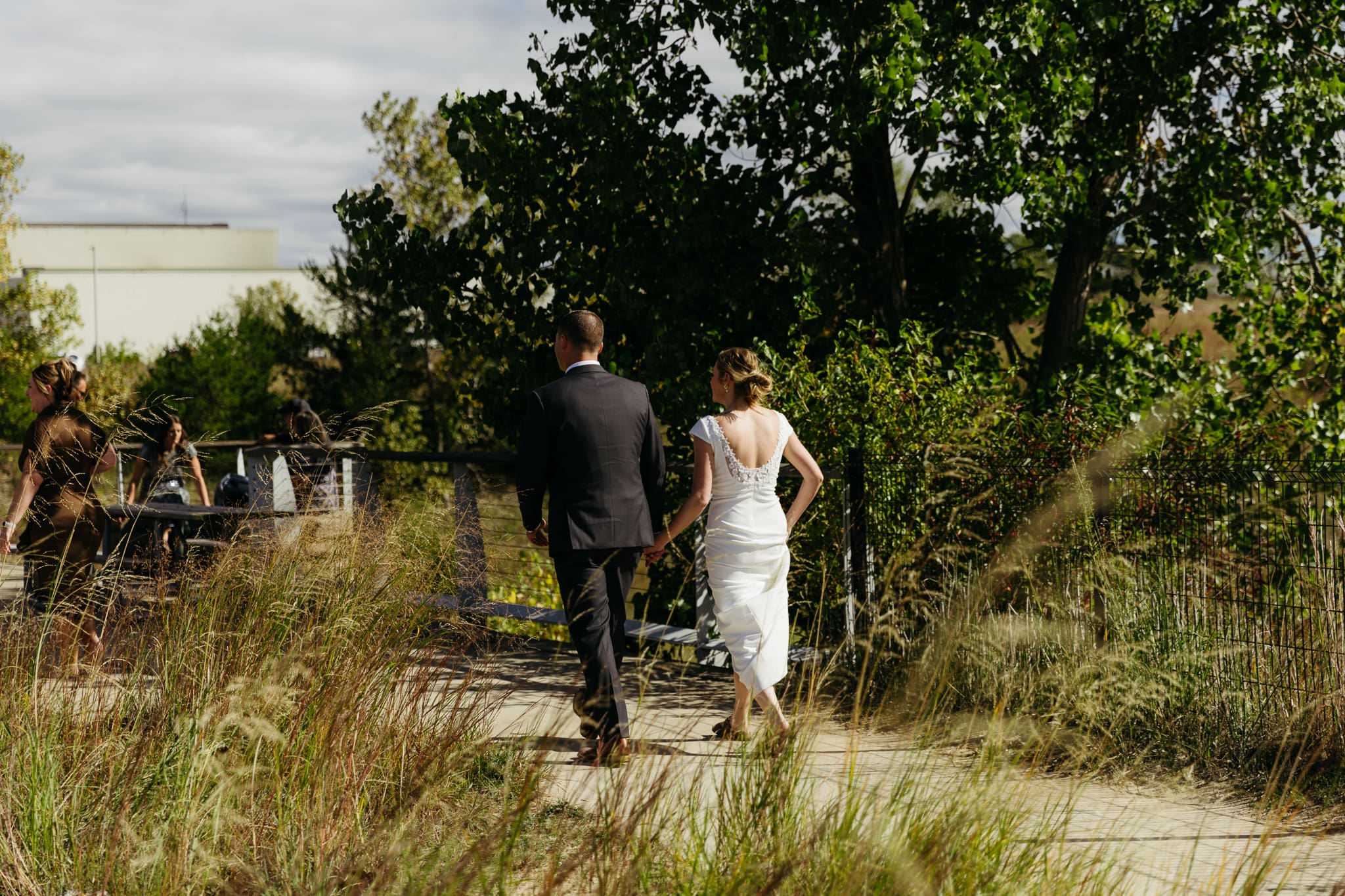 A wedding reception at the Pavilion at Indiana Dunes National Park