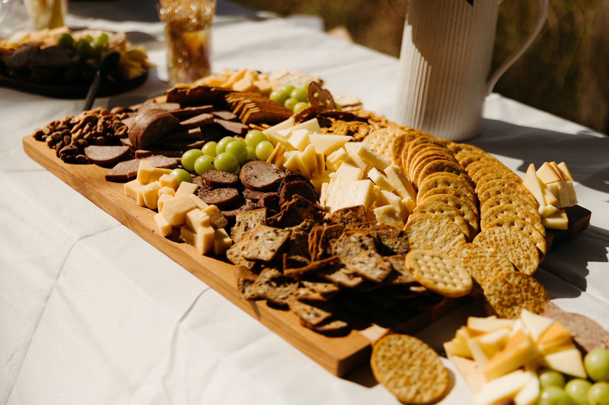 A wedding reception and details at the Pavilion at Indiana Dunes National Park