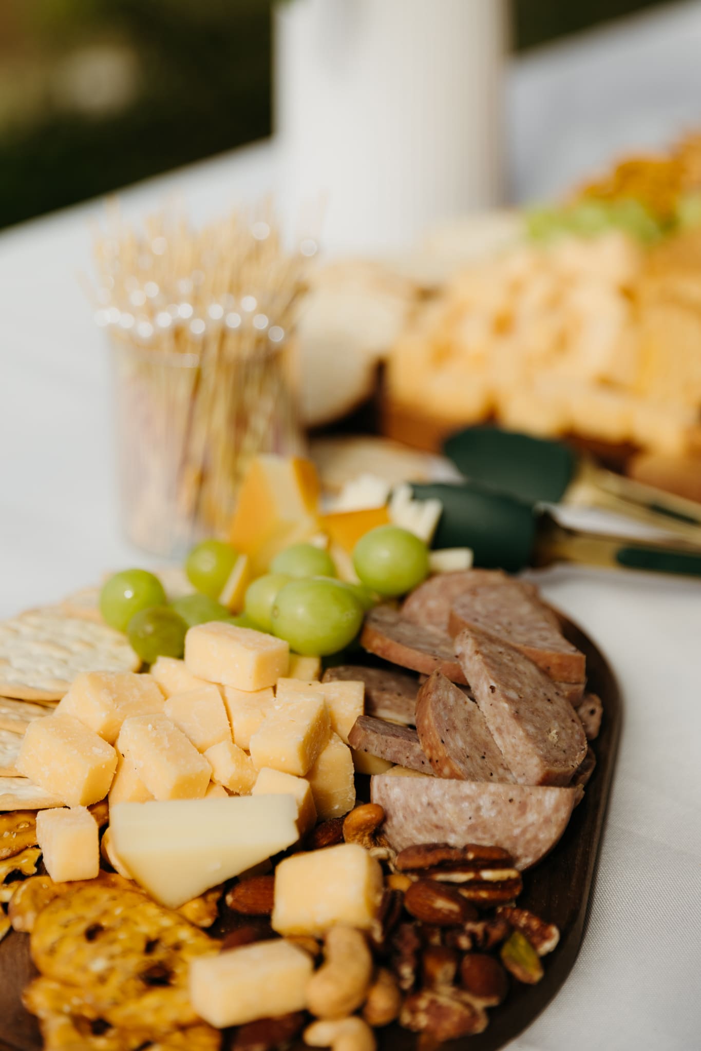 A wedding reception and details at the Pavilion at Indiana Dunes National Park