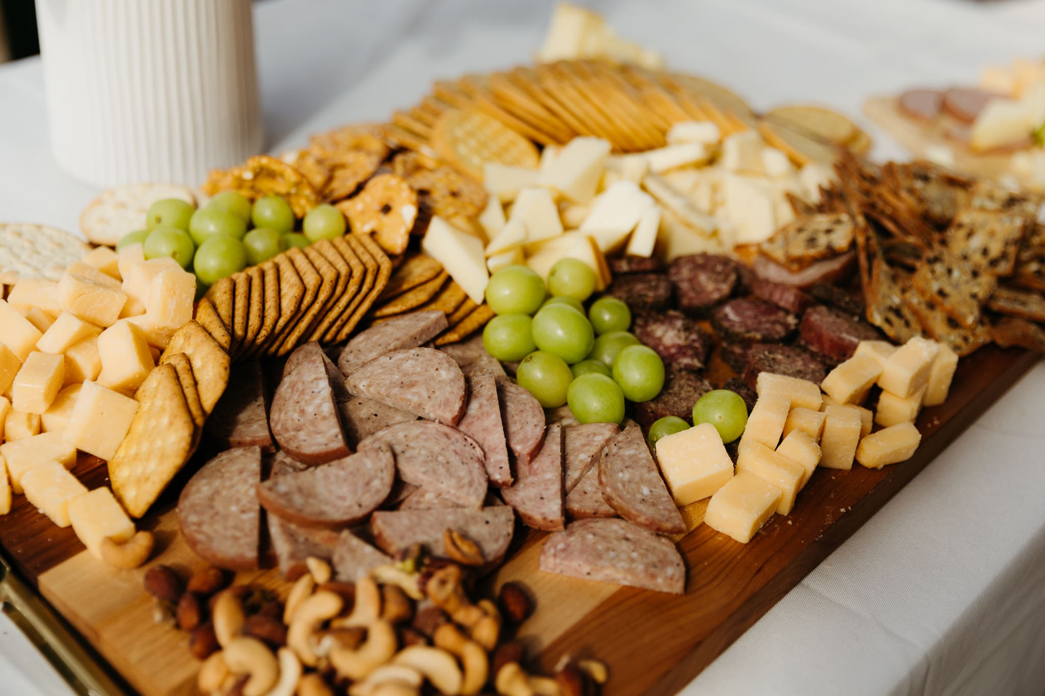A wedding reception and details at the Pavilion at Indiana Dunes National Park
