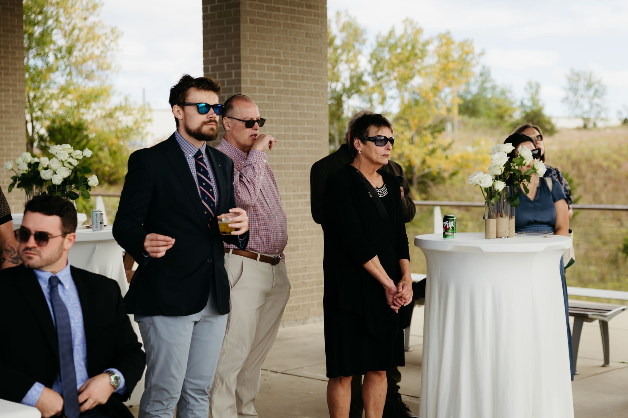 Bride and groom share a first dance during their wedding at Indiana Dunes National Park